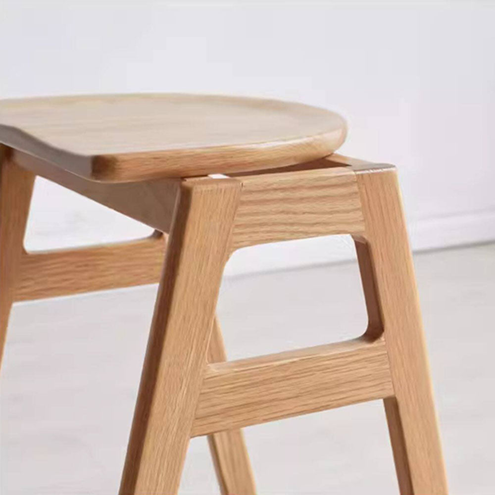 Mergo Solid Oak Bar Stool