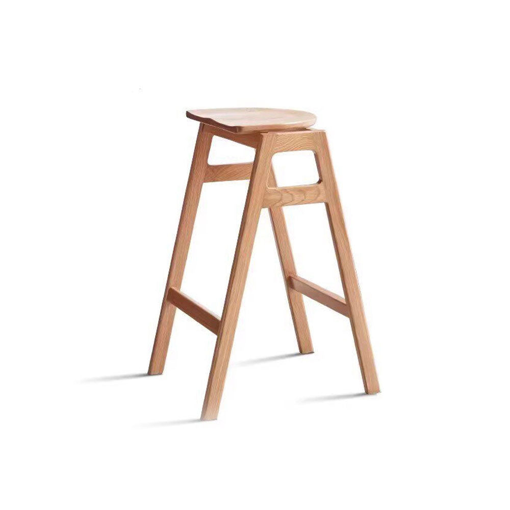 Mergo Solid Oak Bar Stool
