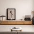 Mesa Natural Solid Oak Entertainment Unit with Ceramic Top