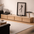 Mesa Natural Solid Oak Entertainment Unit with Ceramic Top