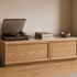 Mesa Natural Solid Oak Entertainment Unit with Ceramic Top