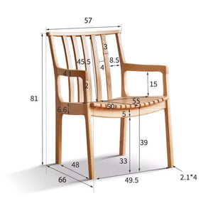 Metz Natural Solid Oak Leisure Chair - Oak Furniture Store