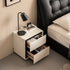 Miers Solid Rubber Wood Floor Standing Bedside Table