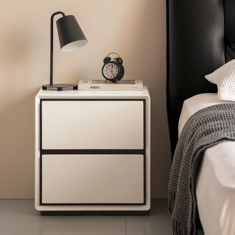 Miers Solid Rubber Wood Floor Standing Bedside Table