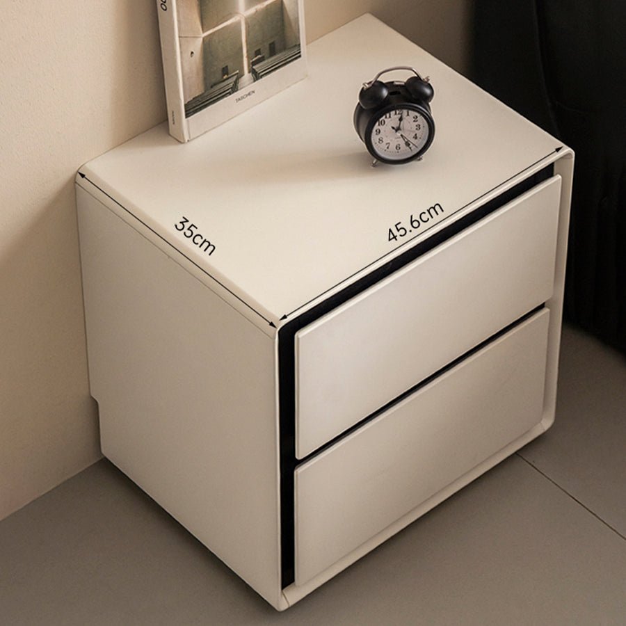 Miers Solid Rubber Wood Floor Standing Bedside Table
