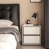 Miers Solid Rubber Wood Floor Standing Bedside Table