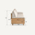 Milena Natural Solid Ash Sofa