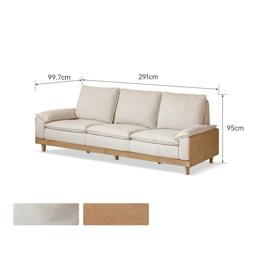 Milena Natural Solid Ash Sofa
