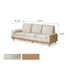 Milena Natural Solid Ash Sofa