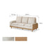 Milena Natural Solid Ash Sofa
