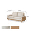 Milena Natural Solid Ash Sofa