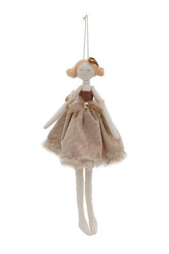 Millie Hanging Doll Latte Velvet FGA542LATTE - Oak Furniture Store