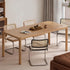 Ming Natural Solid Ash Large Dining Table