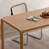 Ming Natural Solid Ash Large Dining Table
