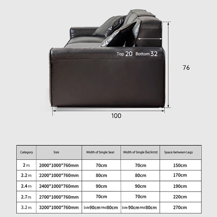 Mionden Genuine Leather Sofa - Oak Furniture Store
