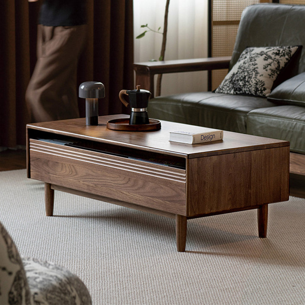 Modena Natural Solid Walnut Coffee Table