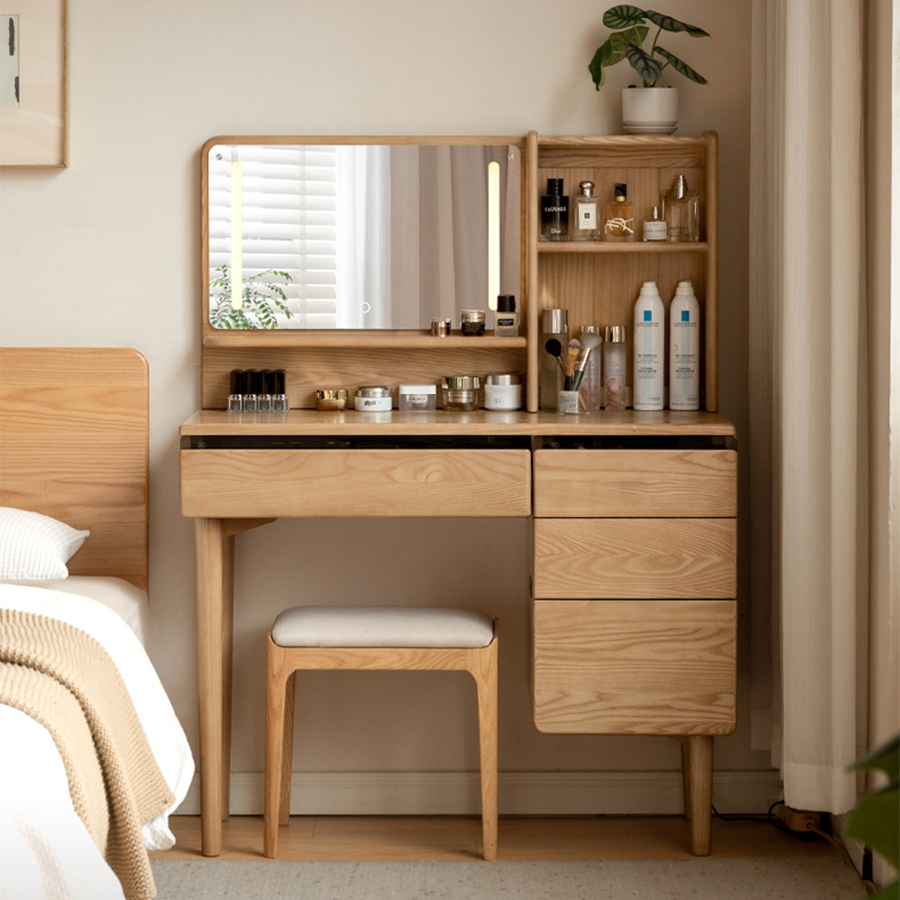 Montclar Natural Solid Ash Dressing Table