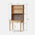 Monte Natural Solid Oak Desk with Hutch