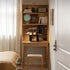 Monte Natural Solid Oak Desk with Hutch