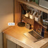 Monte Natural Solid Oak Desk with Hutch