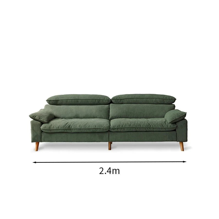 Mork Corduroy Fabric Sofa