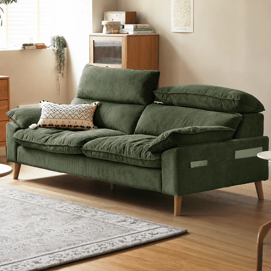 Mork Corduroy Fabric Sofa
