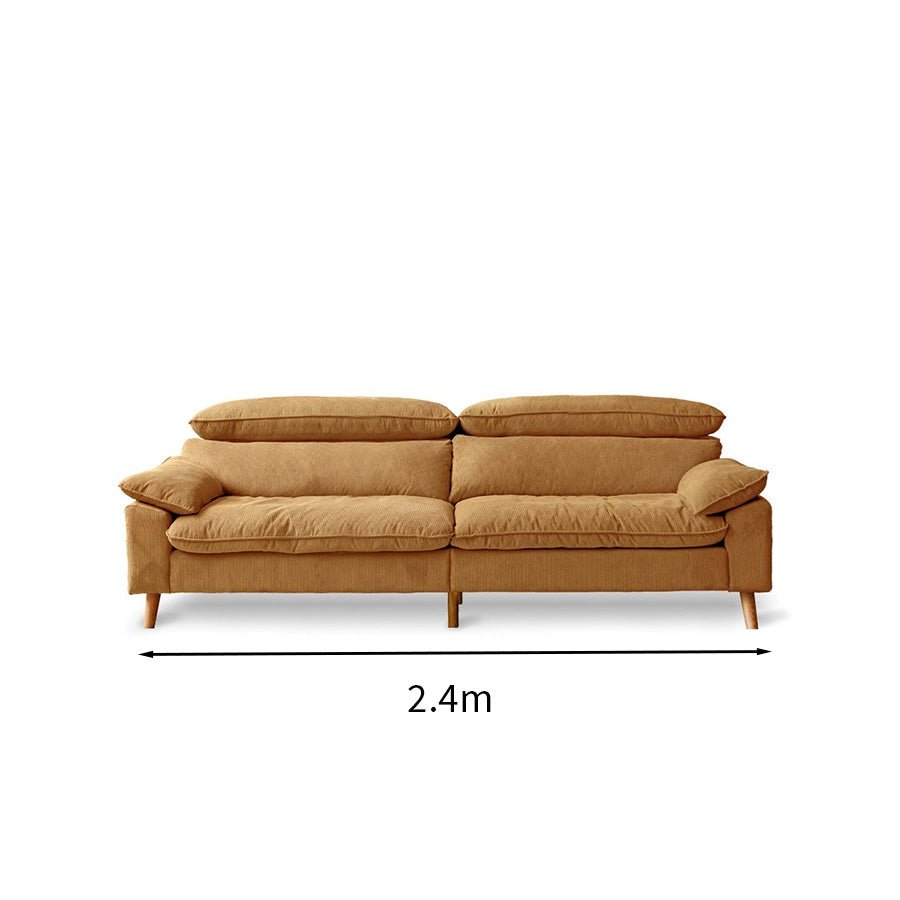 Mork Corduroy Fabric Sofa | Oak Furniture Store