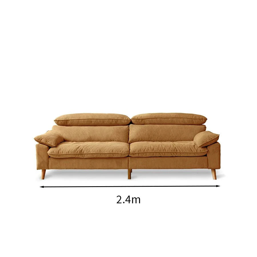 Mork Corduroy Fabric Sofa