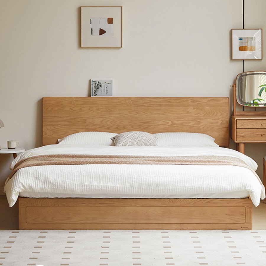 Mosby Solid Ash Box Body Bed Frame | Oak Furniture Store