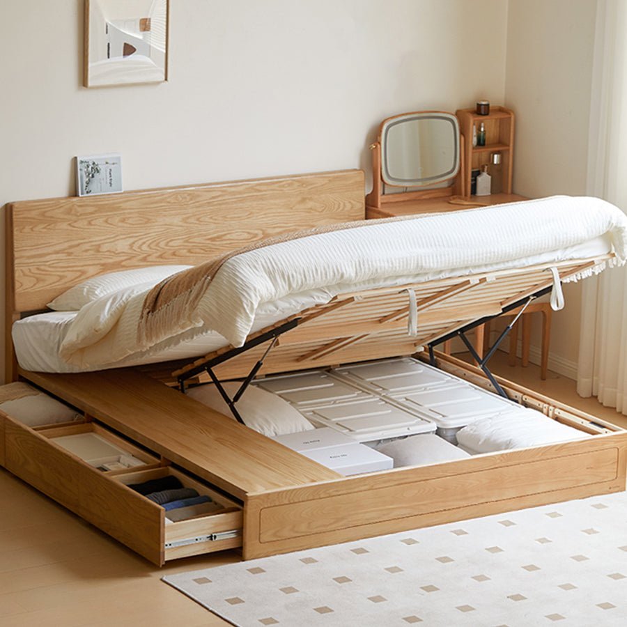 Mosby Solid Ash Box Body Bed Frame | Oak Furniture Store