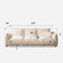 Mutsu Tranquil Touch Faux Shearling Sofa