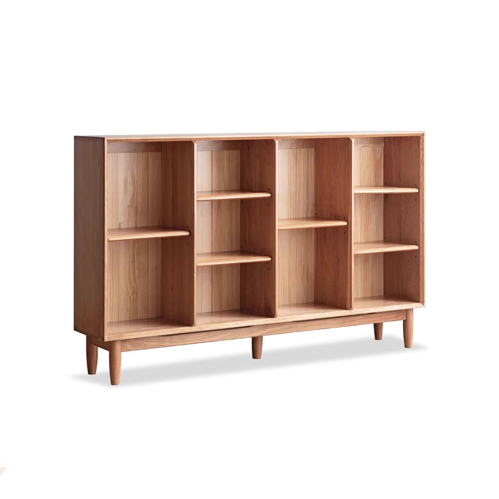 Myrland Natural Solid Oak Low Bookcase | Oak Furniture Store