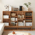 Myrland Natural Solid Oak Low Bookcase | Oak Furniture Store