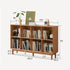 Myrland Natural Solid Oak Low Bookcase | Oak Furniture Store