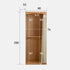 Naila Natural Solid Oak Wardrobe with Curtain