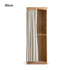 Naila Natural Solid Oak Wardrobe with Curtain