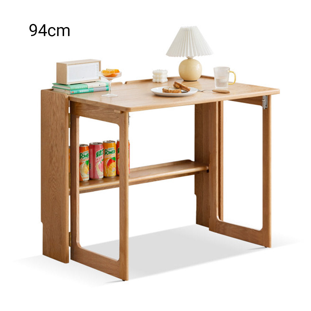 Naples Natural Solid Oak Extending Dining Table Office Desk