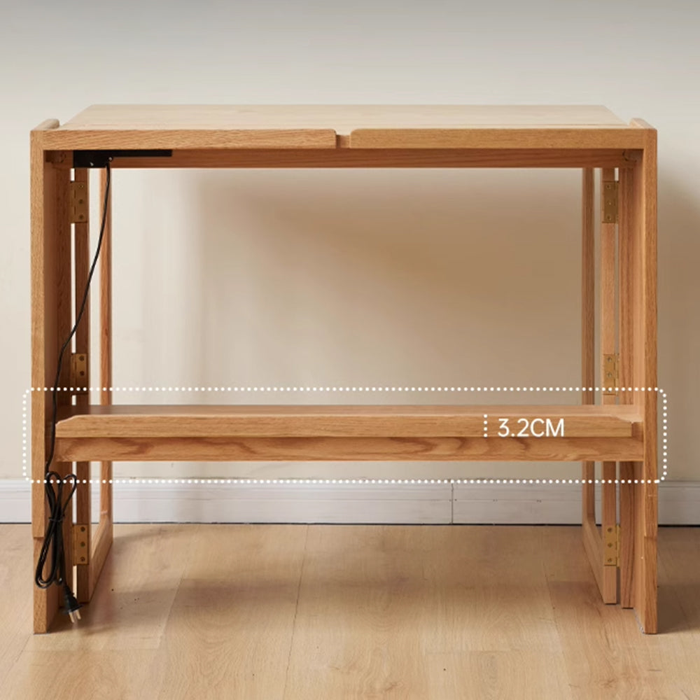 Naples Natural Solid Oak Extending Dining Table Office Desk