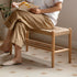 Nara Natural Solid Oak Shoe Bench