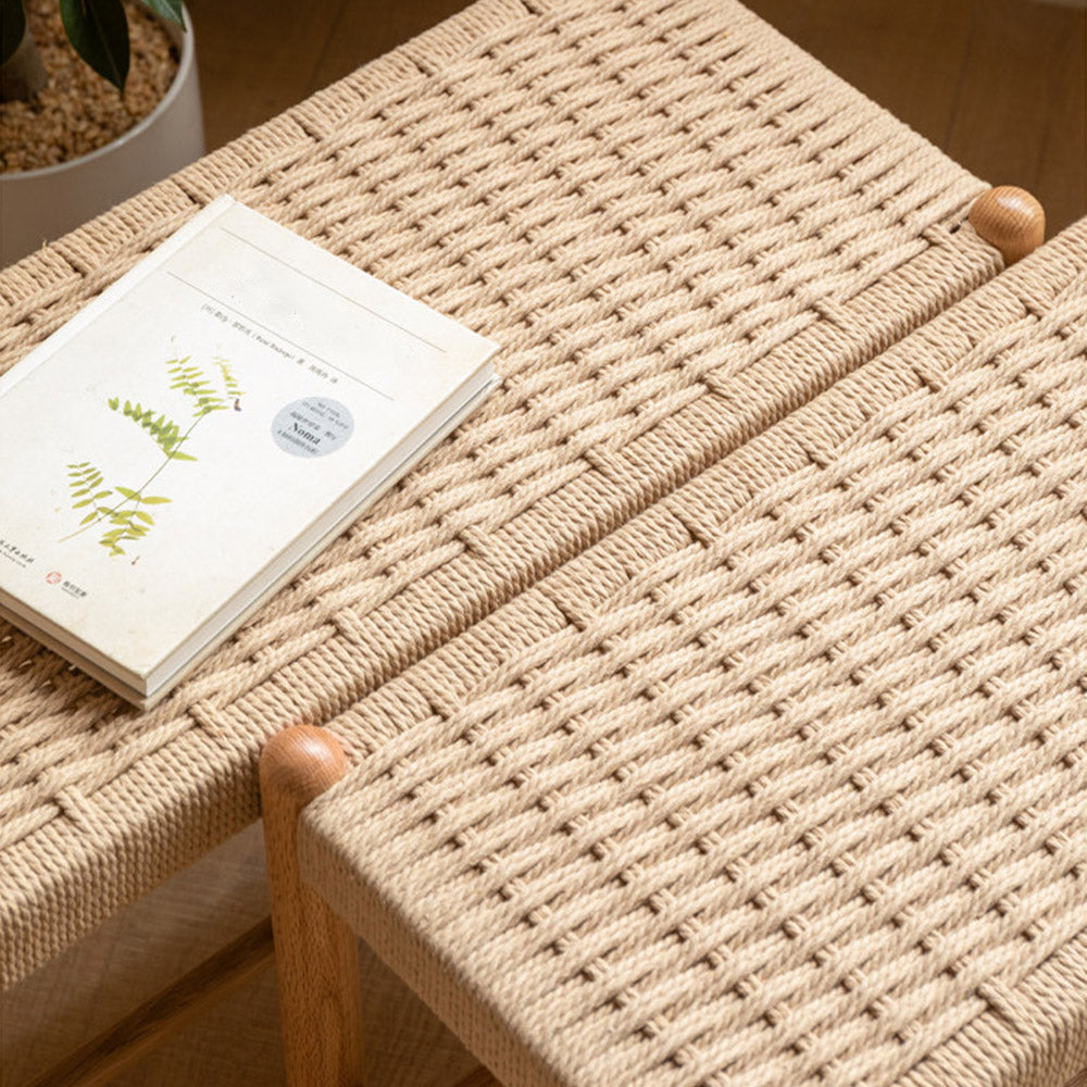 Nara Natural Solid Oak Shoe Bench