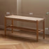 Nara Natural Solid Oak Shoe Bench