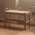Nara Natural Solid Oak Shoe Bench