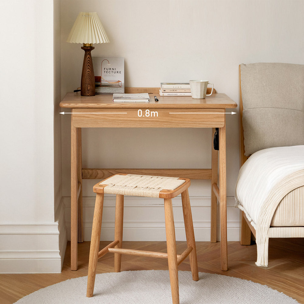 Narbonne Natural Solid Oak Office Desk