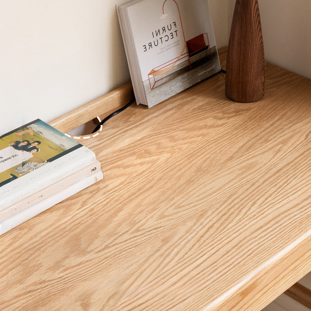 Narbonne Natural Solid Oak Office Desk