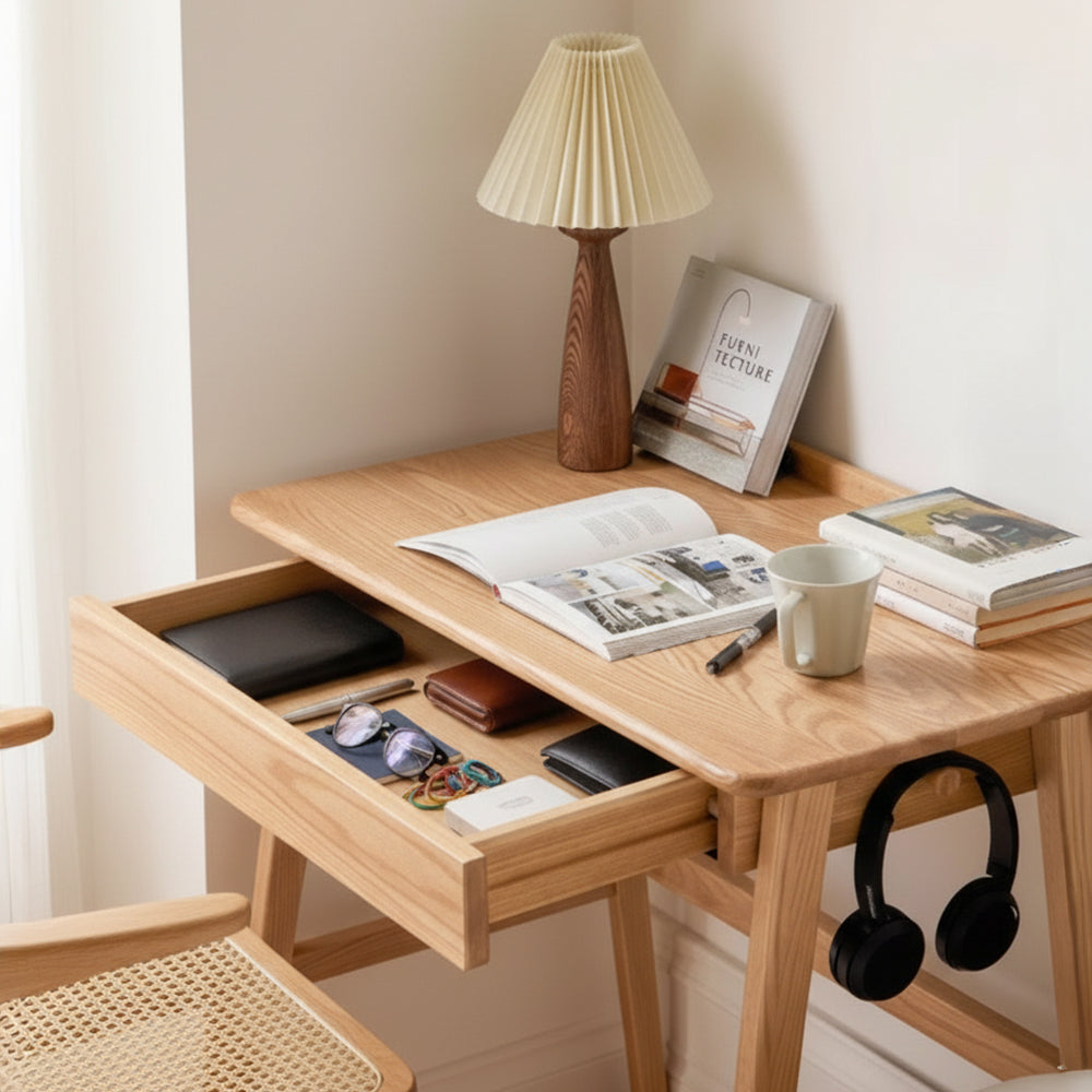 Narbonne Natural Solid Oak Office Desk