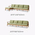 Nayoro Natural Solid Oak Seat Sofa