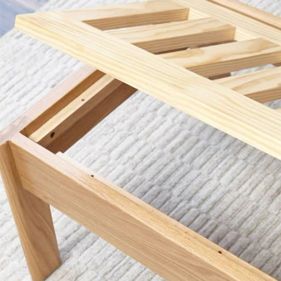 Nayoro Natural Solid Oak Seat Sofa