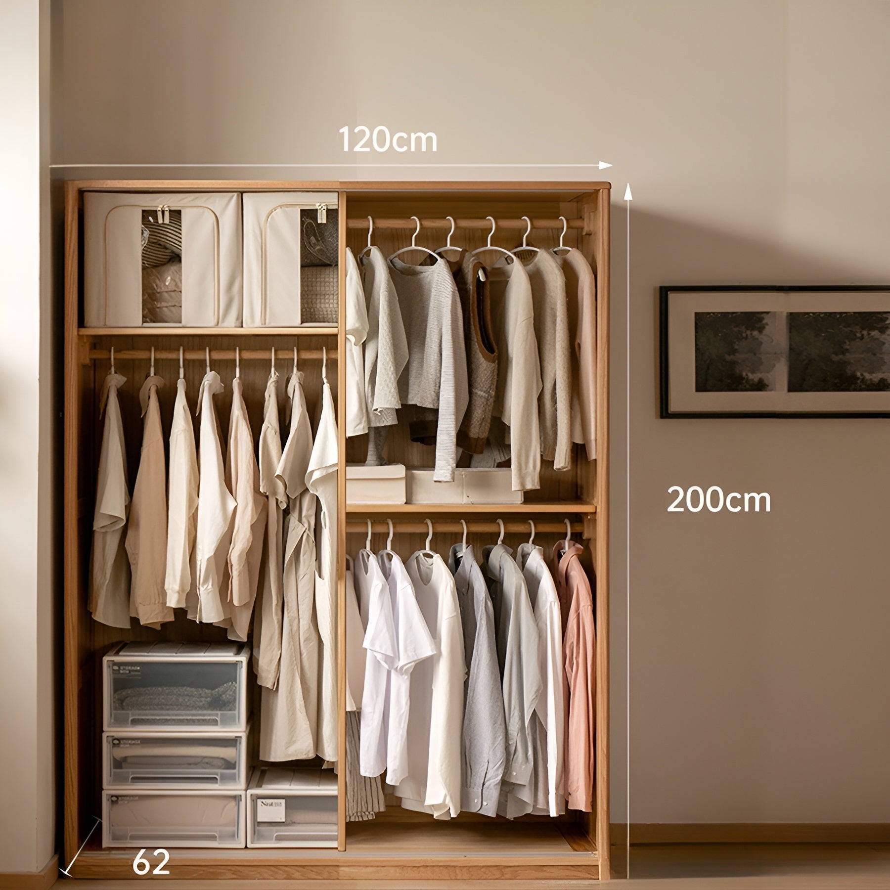 Neath Solid Oak Sliding Door Wardrobe - Oak Furniture Store