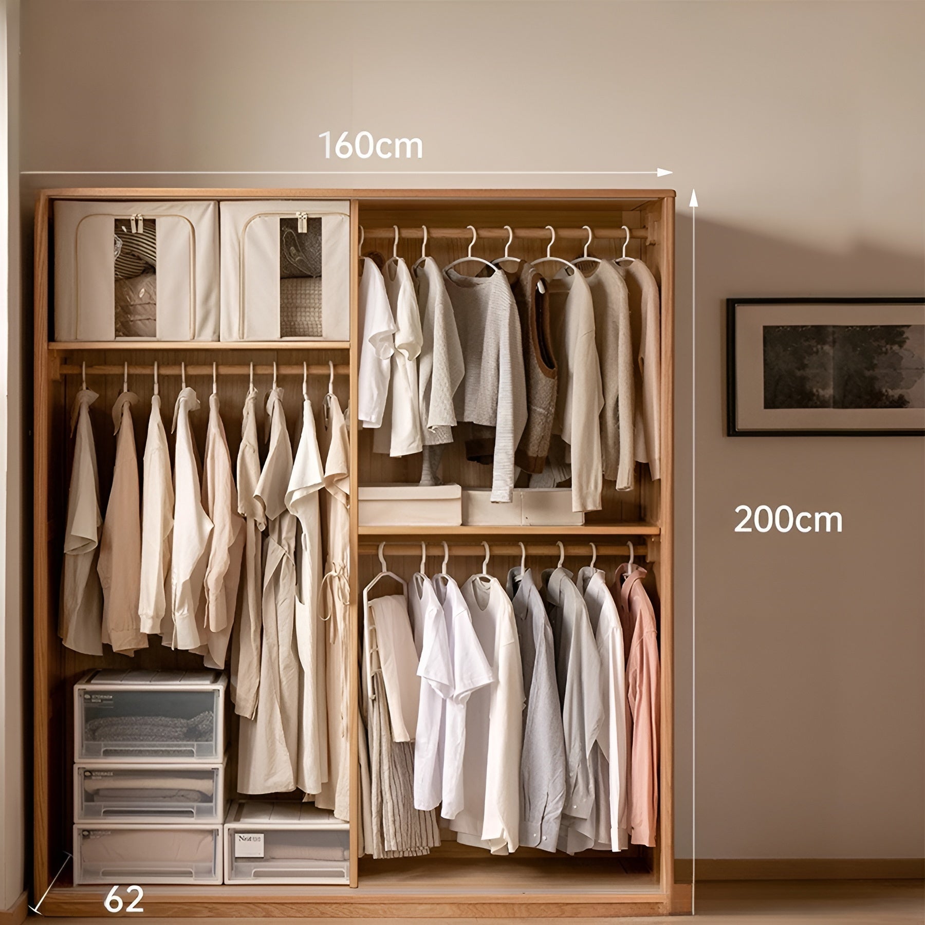 Neath Solid Oak Sliding Door Wardrobe - Oak Furniture Store