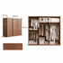Neath 220 cm solid oak sliding door wardrobe dimension and internal storage guide